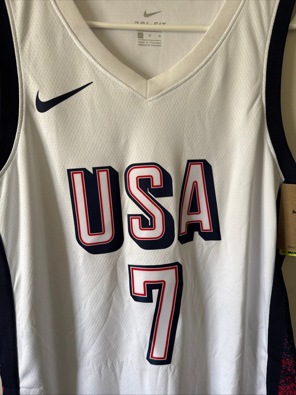 Men’s Nike Kevin Durant 7 Team USA 2024 Paris Olympics Jersey Sz 48 - NWT RARE - Kyle’s Football Cards