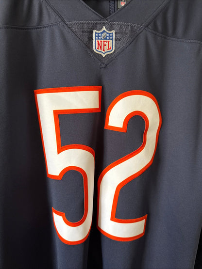 Men’s Nike Khalil Mack 52 Chicago Bears Vapor Limited NFL Jersey Sz XL - Blue - Kyle’s Football Cards