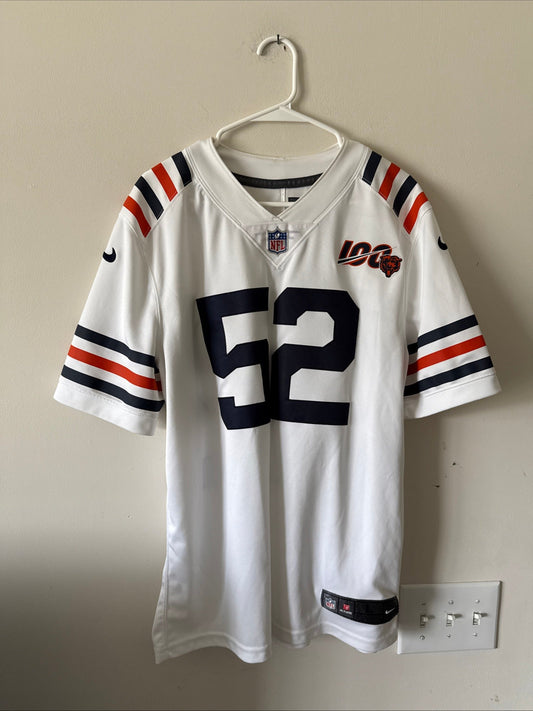 Men’s Nike Khalil Mack 52 Chicago Bears Vapor Lmtd Jersey 100th Patch Sz L RARE - Kyle’s Football Cards