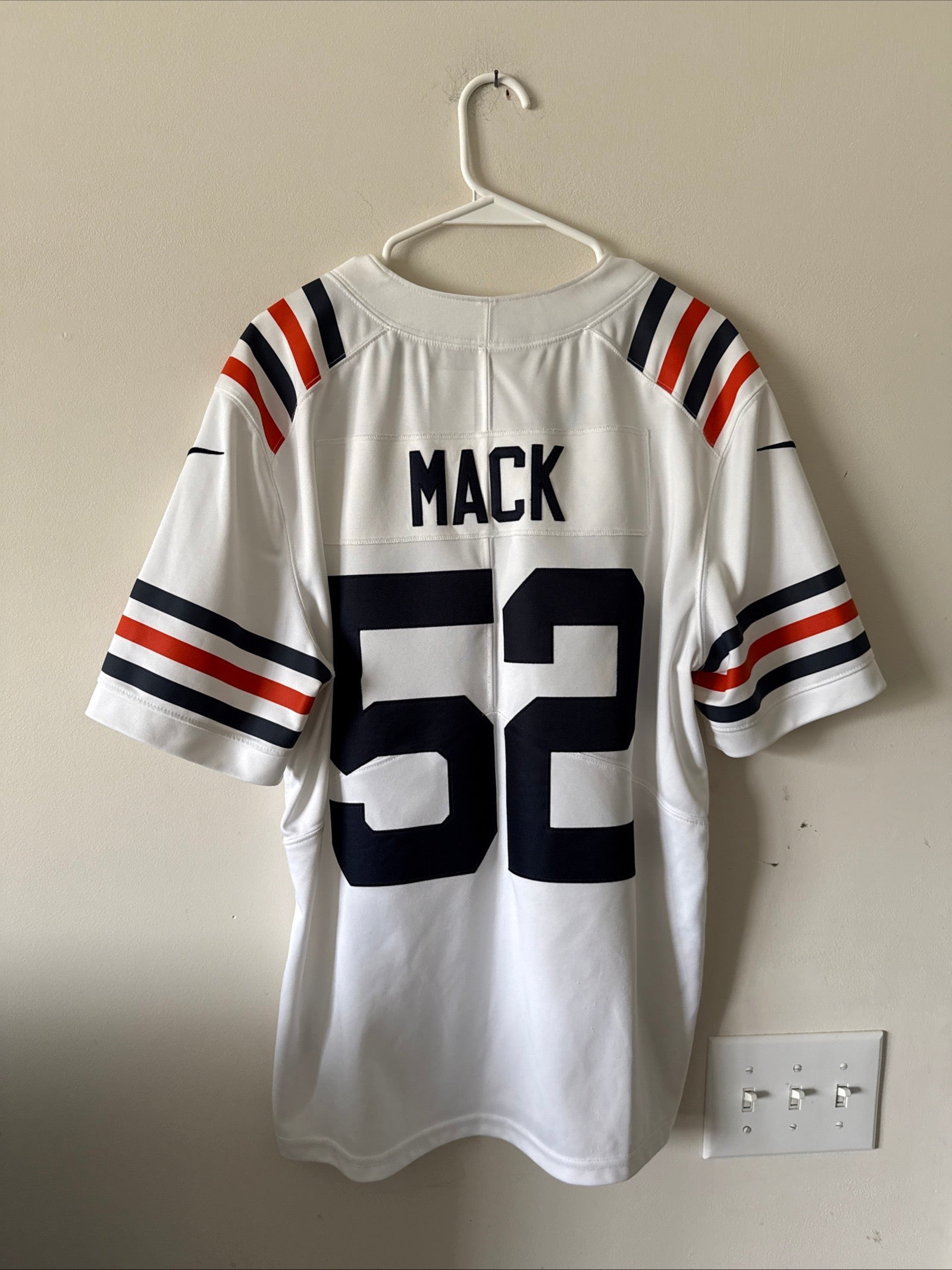 Men’s Nike Khalil Mack 52 Chicago Bears Vapor Lmtd Jersey 100th Patch Sz L RARE - Kyle’s Football Cards