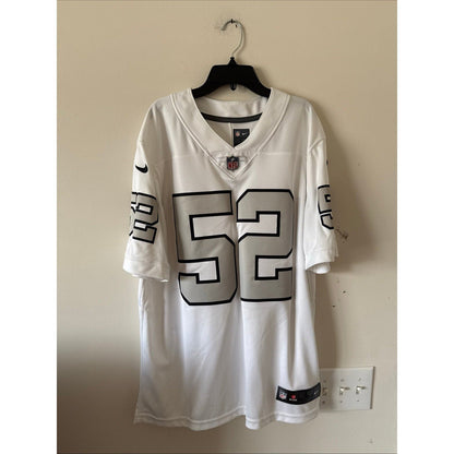 Men’s Nike Khalil Mack 52 Las Vegas Raiders Vapor Lmtd Jersey Sz L - White RARE - Kyle’s Football Cards