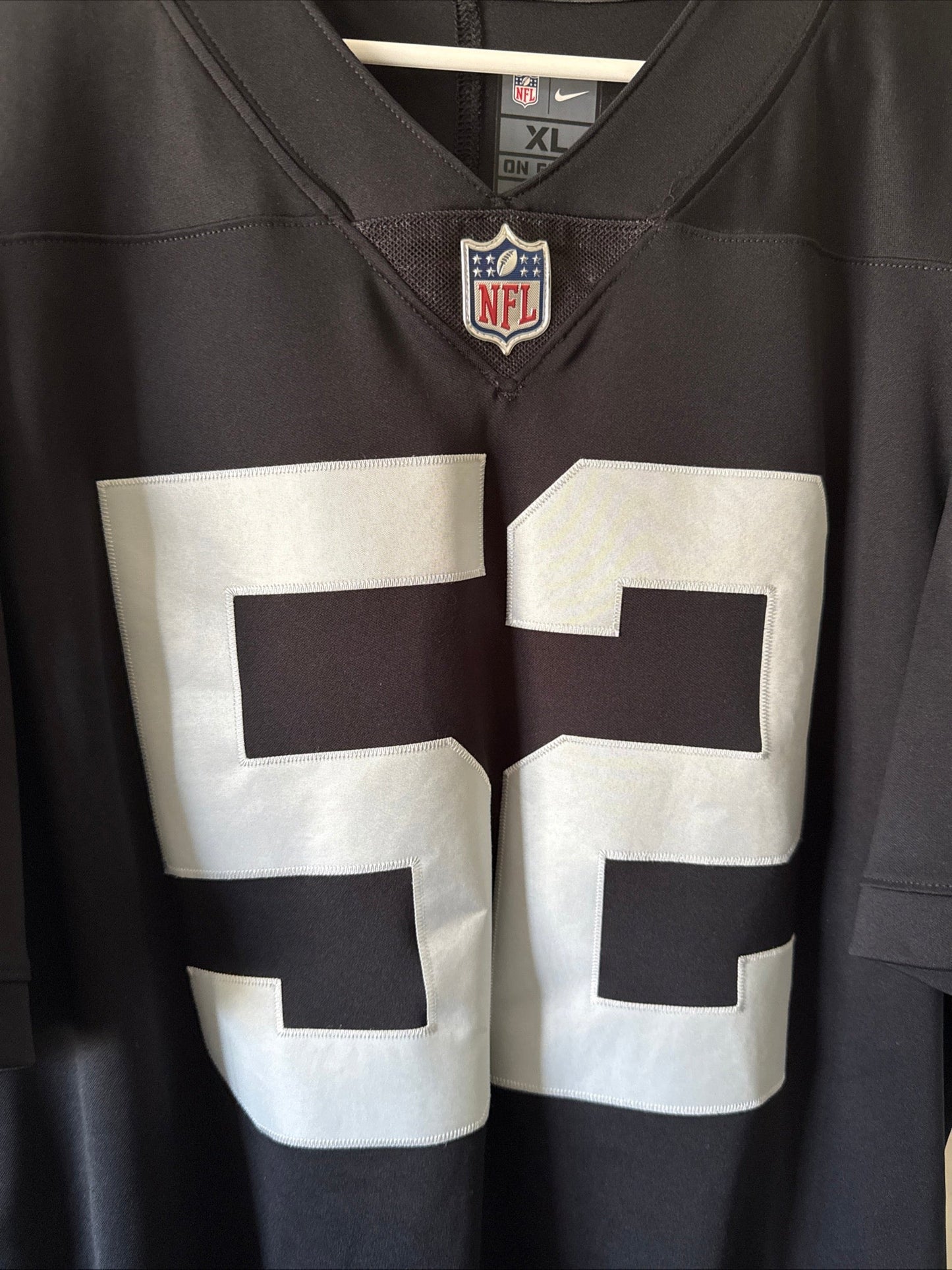 Men’s Nike Khalil Mack 52 Las Vegas Raiders Vapor Lmtd NFL Jersey Sz XL - RARE - Kyle’s Football Cards
