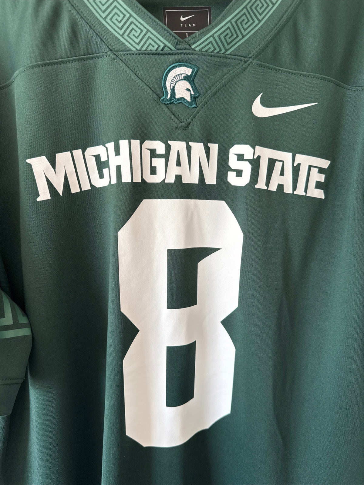Men's Nike Kirk Cousins 8 Michigan State Spartans NCAA Alumni Jersey Sz L RARE - Kyle’s Football Cards