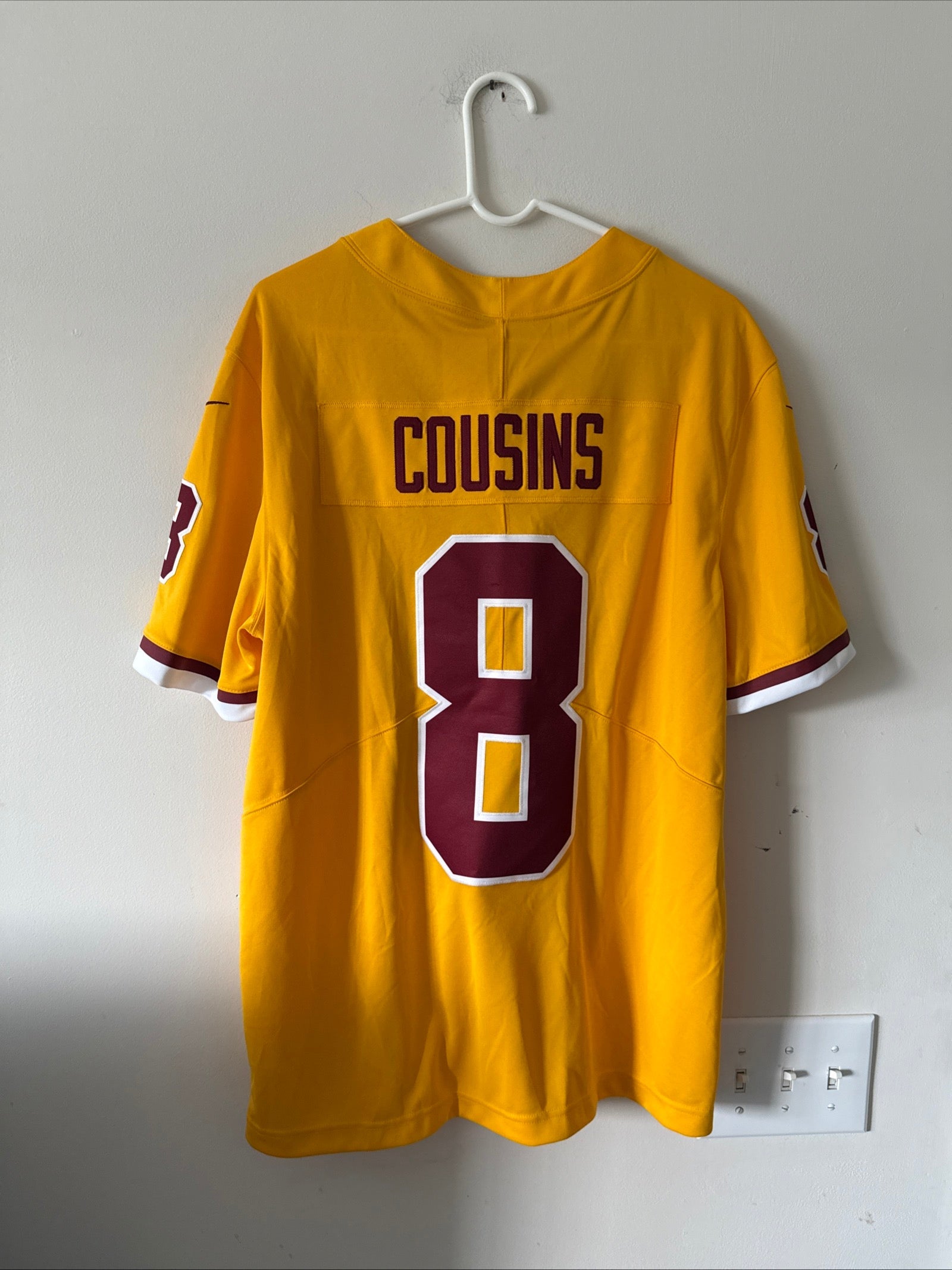 Men’s Nike Kirk Cousins 8 Washington Redskins Color Rush Jersey Sz L - NWT RARE - Kyle’s Football Cards