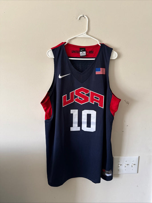Men’s Nike Kobe Bryant 10 Team USA 2012 London Olympics Jersey Sz XL - RARE - Kyle’s Football Cards