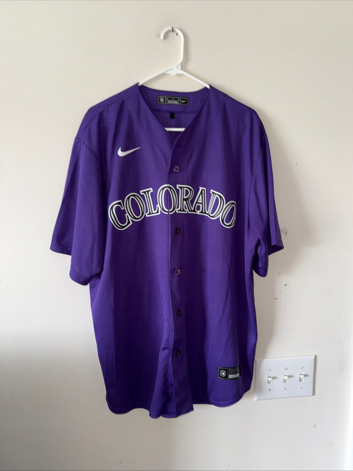 Men's Nike Kris Bryant 23 Colorado Rockies Alt MLB Jersey Sz XL - Purple RARE - Kyle’s Football Cards