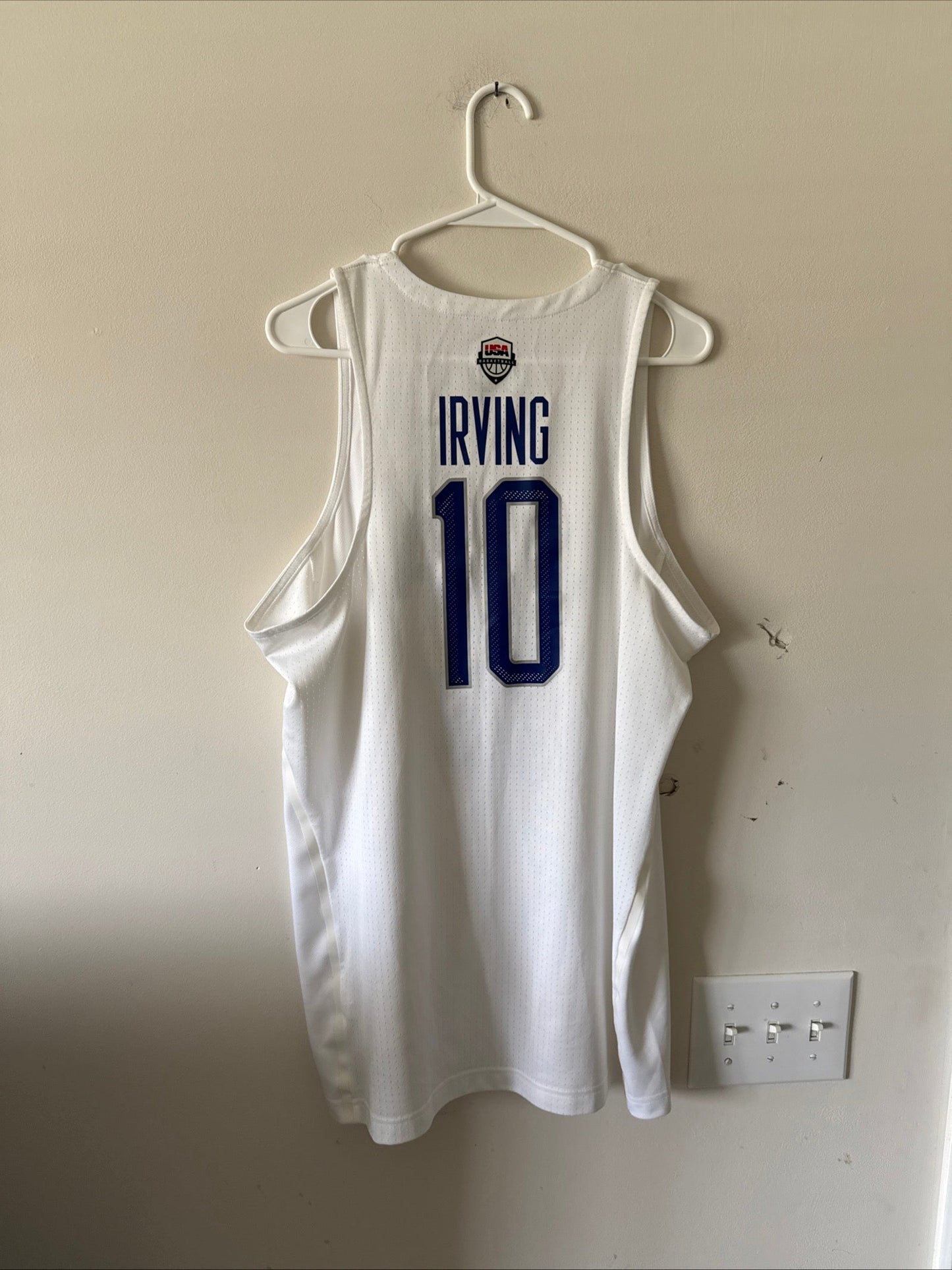 Men’s Nike Kyrie Irving 10 Team USA 2016 Summer Olympics Jersey Sz L - RARE - Kyle’s Football Cards