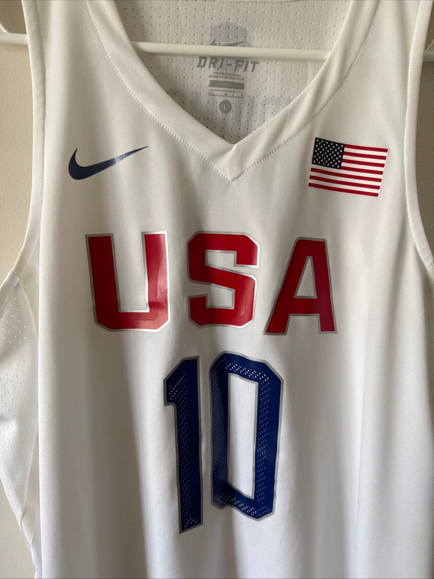 Men’s Nike Kyrie Irving 10 Team USA 2016 Summer Olympics Jersey Sz L - RARE - Kyle’s Football Cards