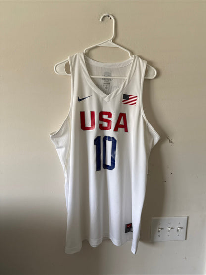 Men’s Nike Kyrie Irving 10 Team USA 2016 Summer Olympics Jersey Sz L - RARE - Kyle’s Football Cards