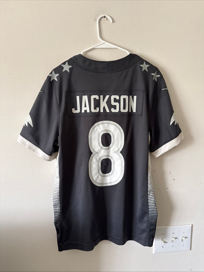Men’s Nike Lamar Jackson 8 Ravens 2020 Pro Bowl Jersey Sz S - Black RARE - Kyle’s Football Cards