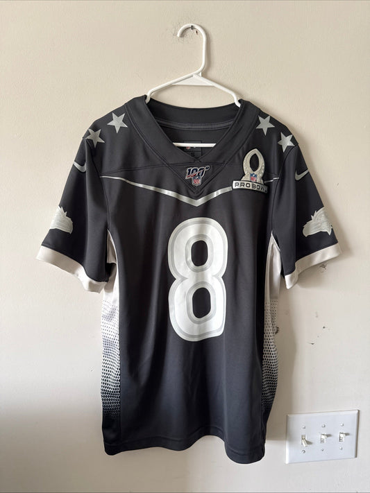 Men’s Nike Lamar Jackson 8 Ravens 2020 Pro Bowl Jersey Sz S - Black RARE - Kyle’s Football Cards