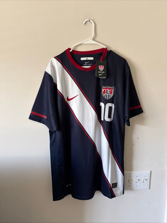 Men’s Nike Landon Donovan 10 USMNT 2010 World Cup Soccer Jersey Sz XL NWT RARE - Kyle’s Football Cards