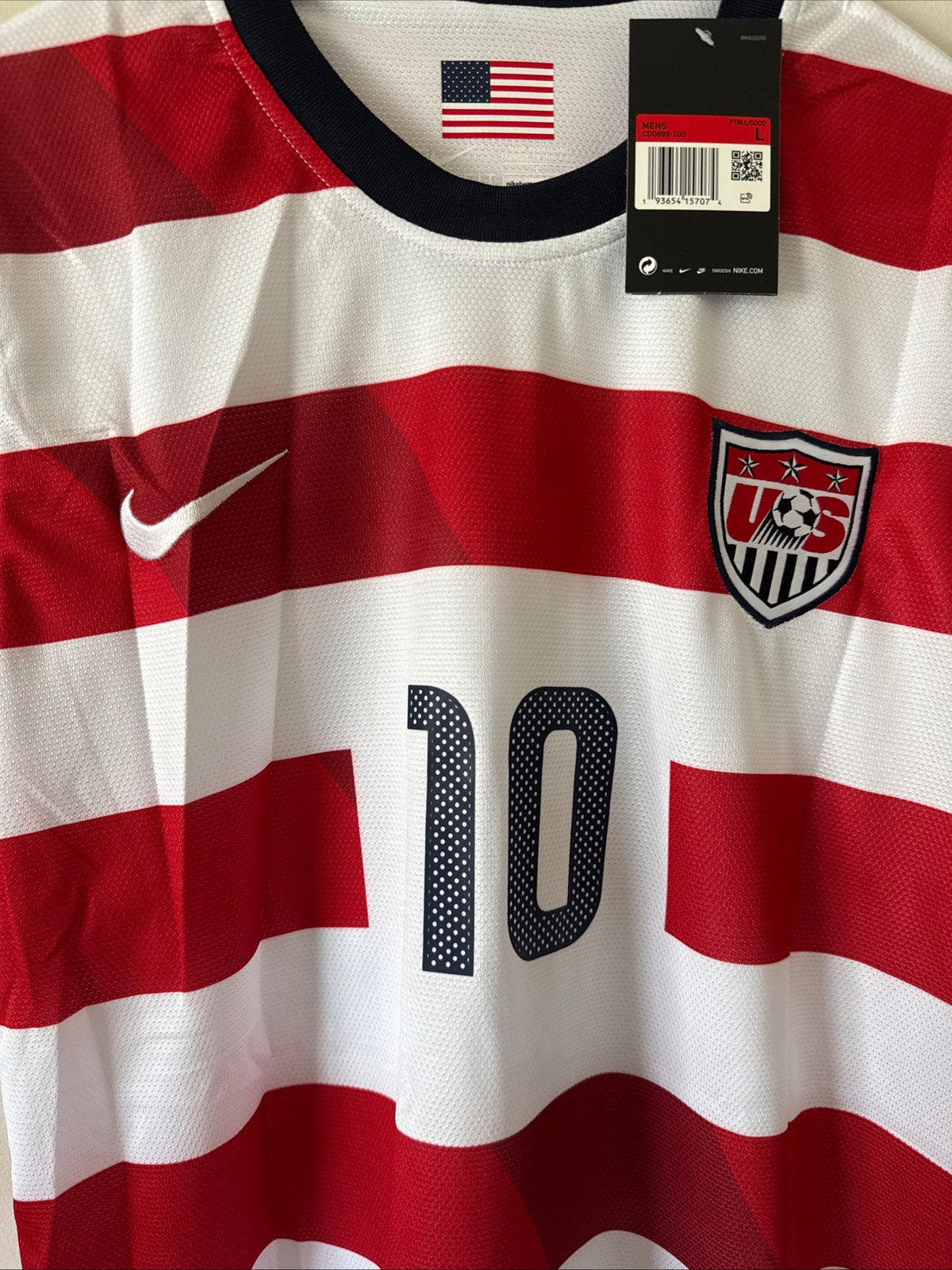 Men’s Nike Landon Donovan 10 USMNT 2012-13 Home Waldo Jersey Sz L - NWT RARE - Kyle’s Football Cards