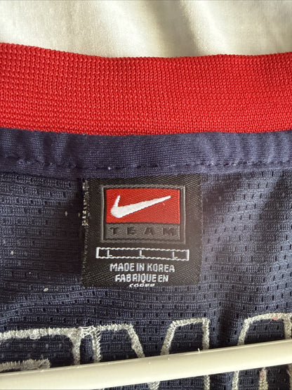Men’s Nike LeBron James #6 Team USA 2008 Beijing Olympics Jersey Sz L Blue RARE - Kyle’s Football Cards