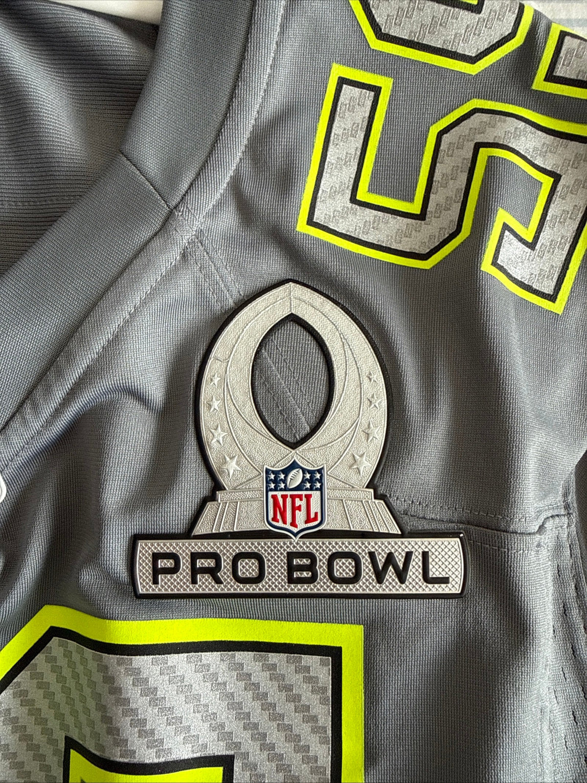 Men’s Nike Luke Kuechly 59 Carolina Panthers 2014 Pro Bowl Jersey Sz M - RARE - Kyle’s Football Cards