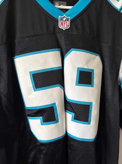 Men’s Nike Luke Kuechly 59 Carolina Panthers Limited NFL Jersey Sz L - RARE - Kyle’s Football Cards