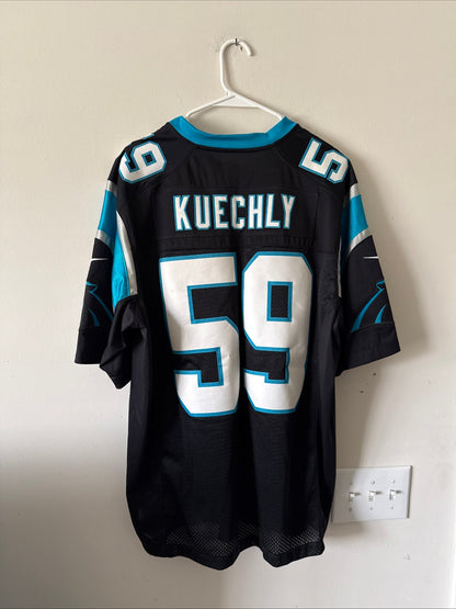 Men’s Nike Luke Kuechly 59 Carolina Panthers Limited NFL Jersey Sz L - RARE - Kyle’s Football Cards