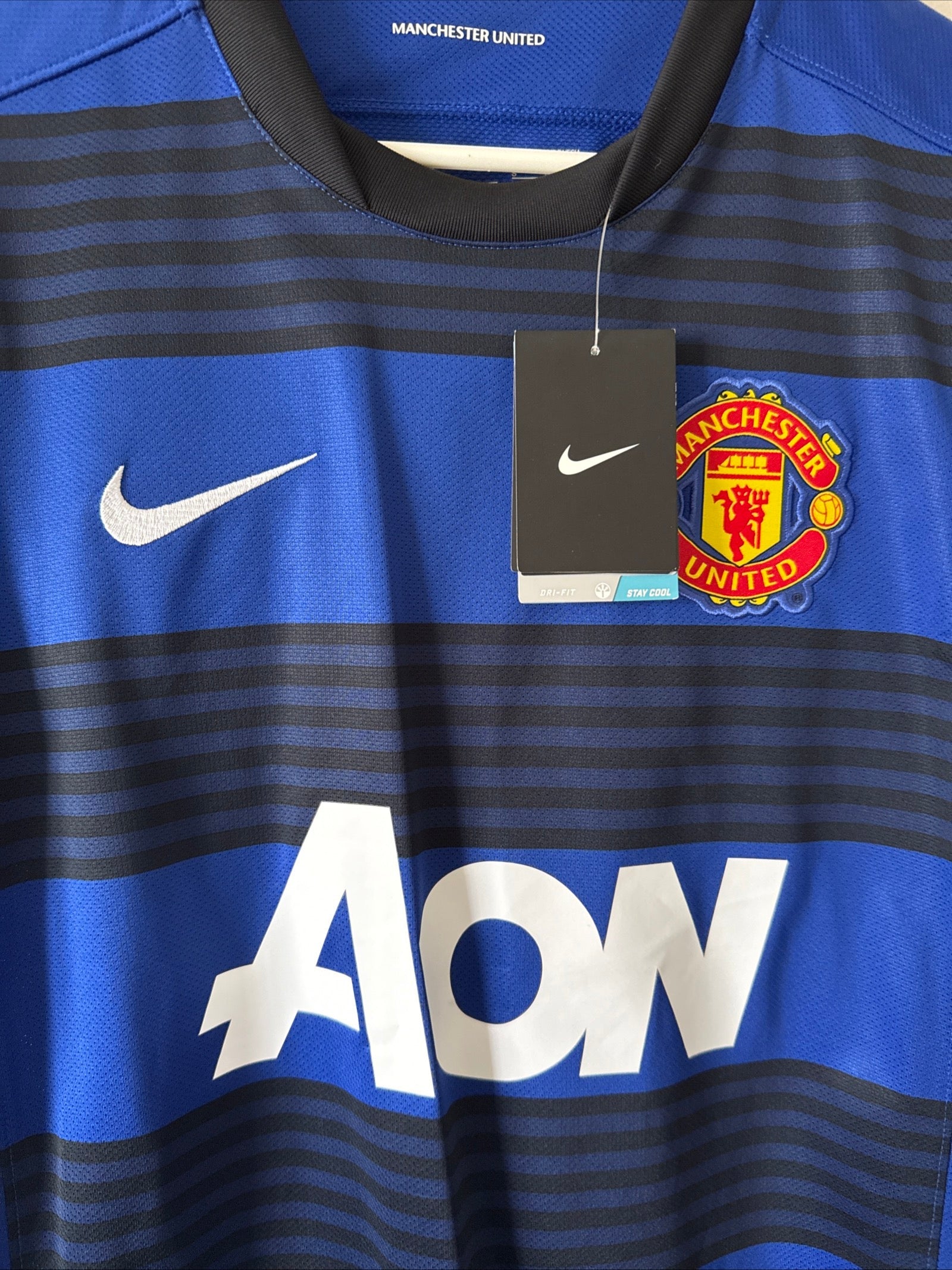 Men’s Nike Manchester United 2011-12 Away Soccer Jersey Sz S - NWT RARE - Kyle’s Football Cards