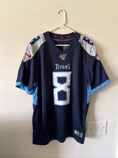 Men’s Nike Marcus Mariota 8 Titans NFL 100 Vapor Limited NFL Jersey Sz XL RARE - Kyle’s Football Cards