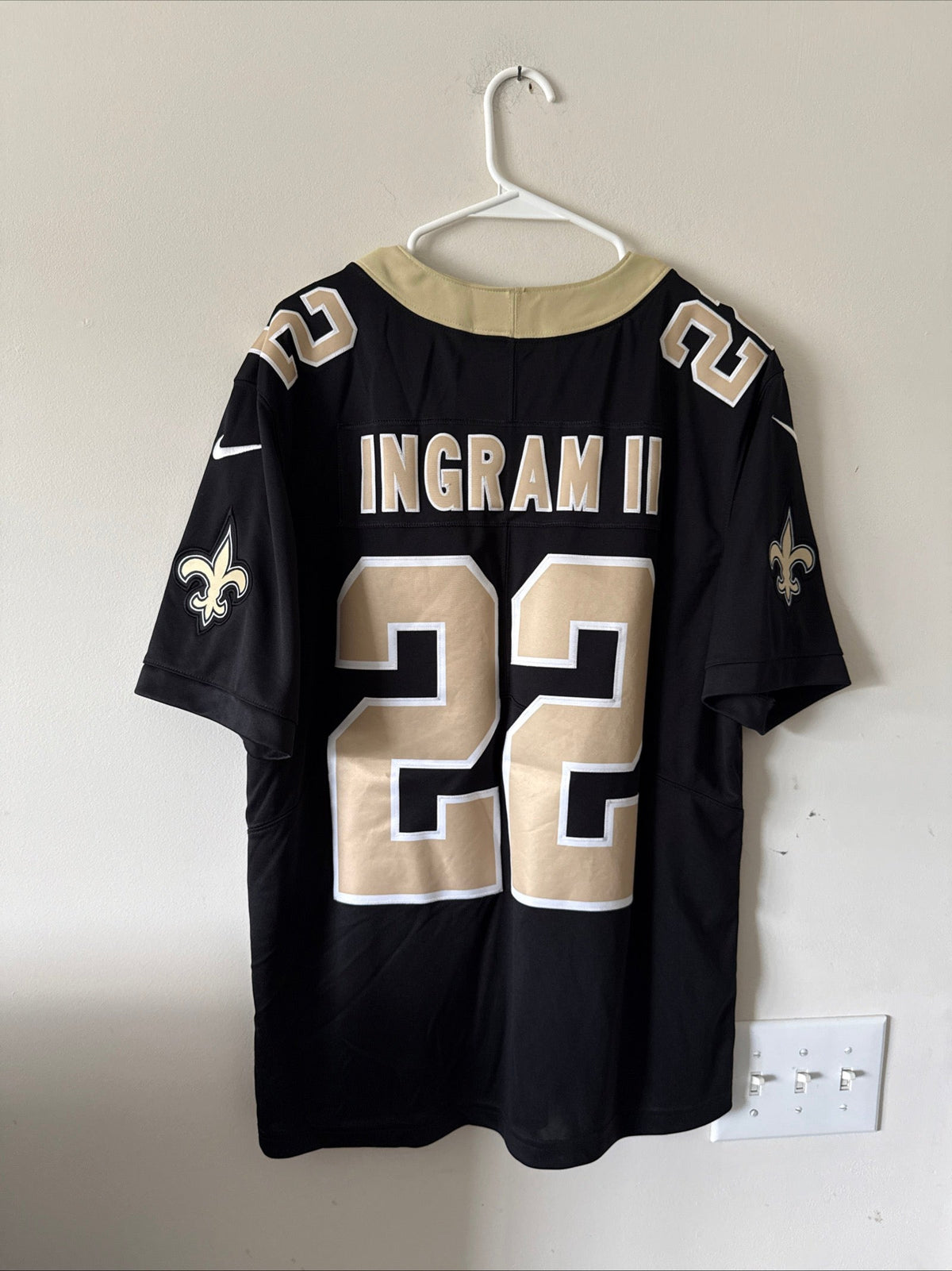Men's Nike Mark Ingram II 22 New Orleans Saints Vapor Lmtd Jersey Sz L - RARE - Kyle’s Football Cards