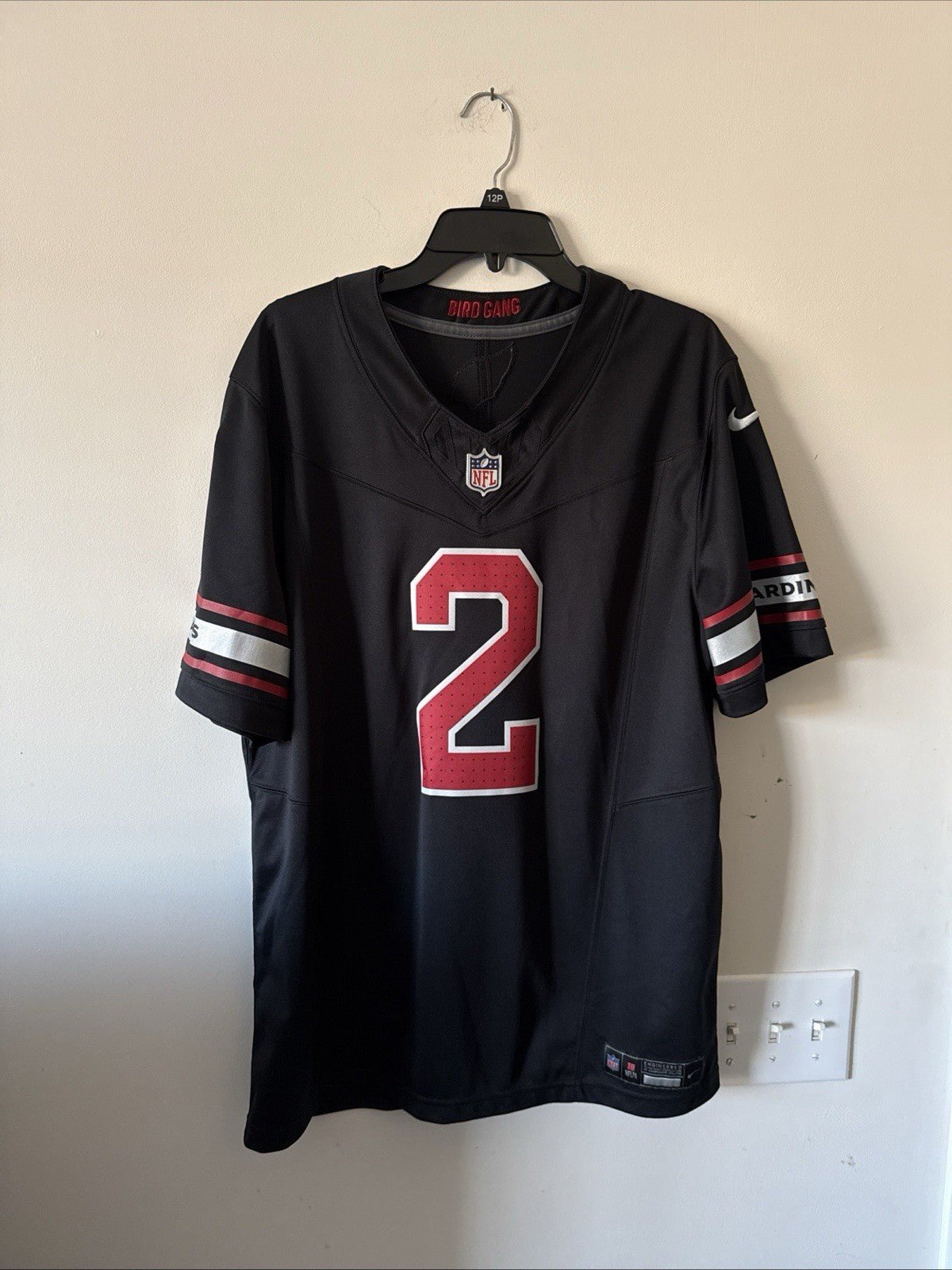 Men’s Nike Marquise Brown 2 Arizona Cardinals Vapor Limited Jersey Sz L - Black - Kyle’s Football Cards