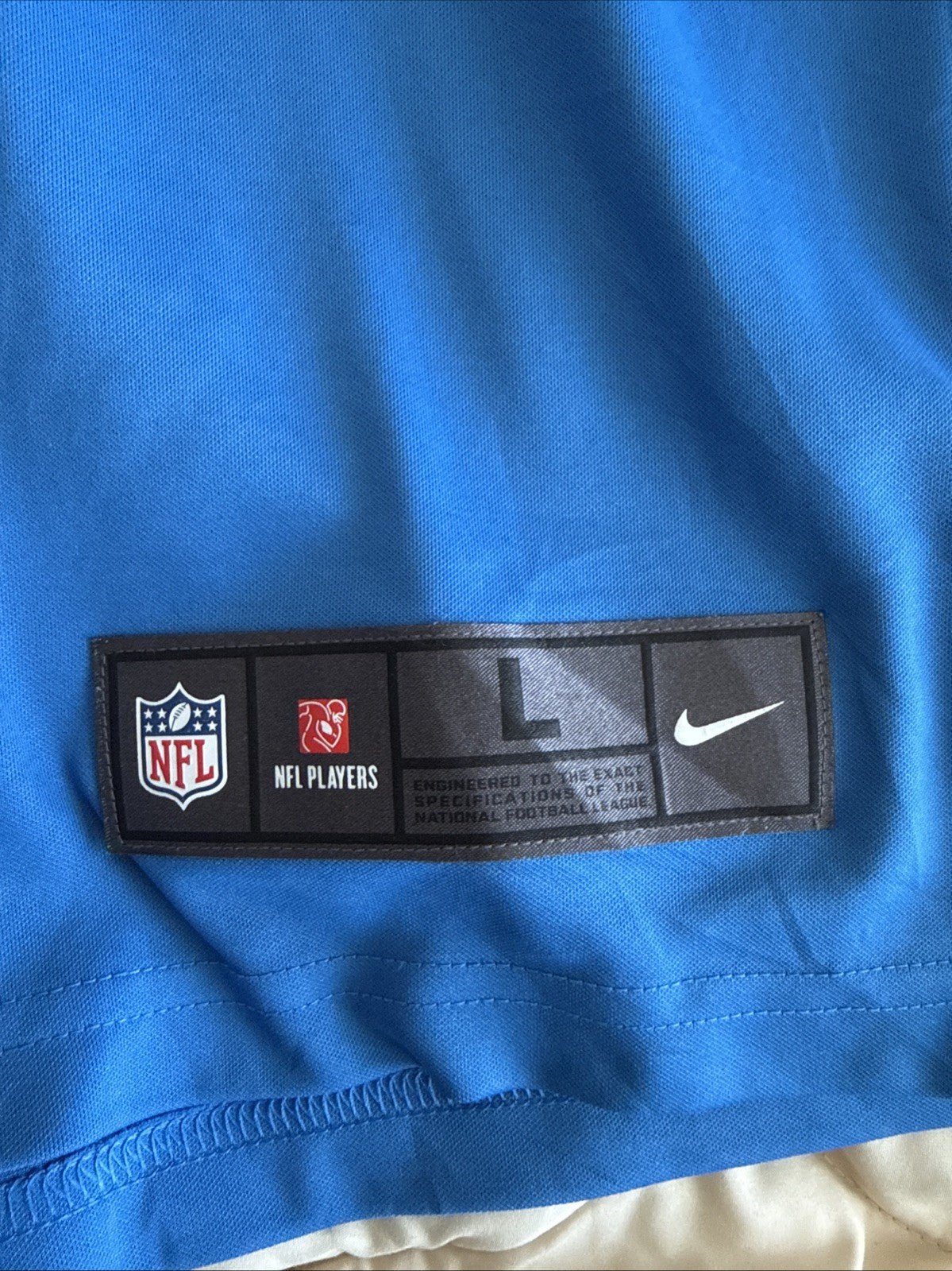 Men’s Nike Matthew Stafford 9 Detroit Lions Vapor Limited Jersey Sz L Blue RARE - Kyle’s Football Cards