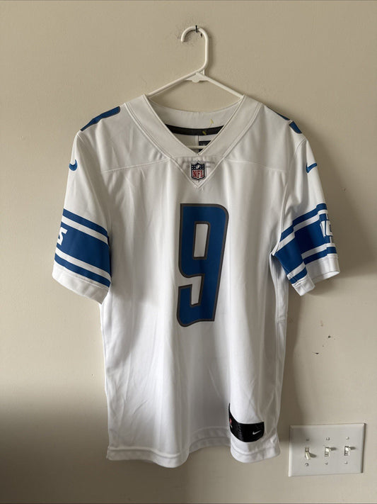 Men’s Nike Matthew Stafford 9 Detroit Lions Vapor Lmtd Jersey Sz S - White RARE - Kyle’s Football Cards