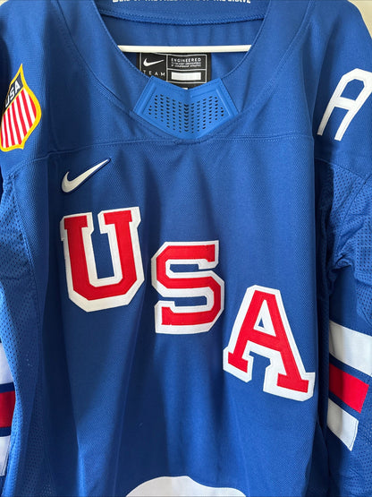 Men’s Nike Matthew Tkachuk 19 Team USA 2026 Winter Olympics Jersey Size XL RARE - Kyle’s Football Cards