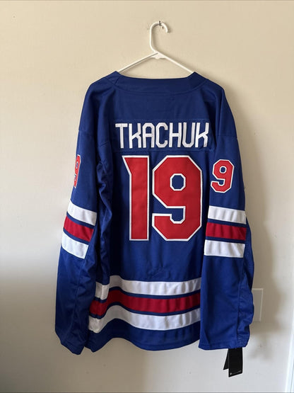 Men’s Nike Matthew Tkachuk #19 Team USA Hockey 2026 Olympics Jersey XL RARE NWT - Kyle’s Football Cards