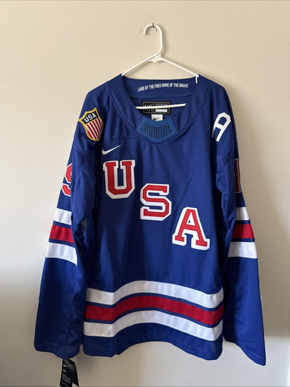 Men’s Nike Matthew Tkachuk #19 Team USA Hockey 2026 Olympics Jersey XL RARE NWT - Kyle’s Football Cards