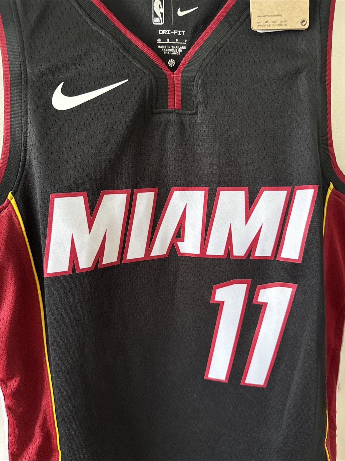 Men’s Nike Miami Heat Jaime Jaquez Jr 11 Nike Jersey Icon Edition Sz 40 - NWT - Kyle’s Football Cards
