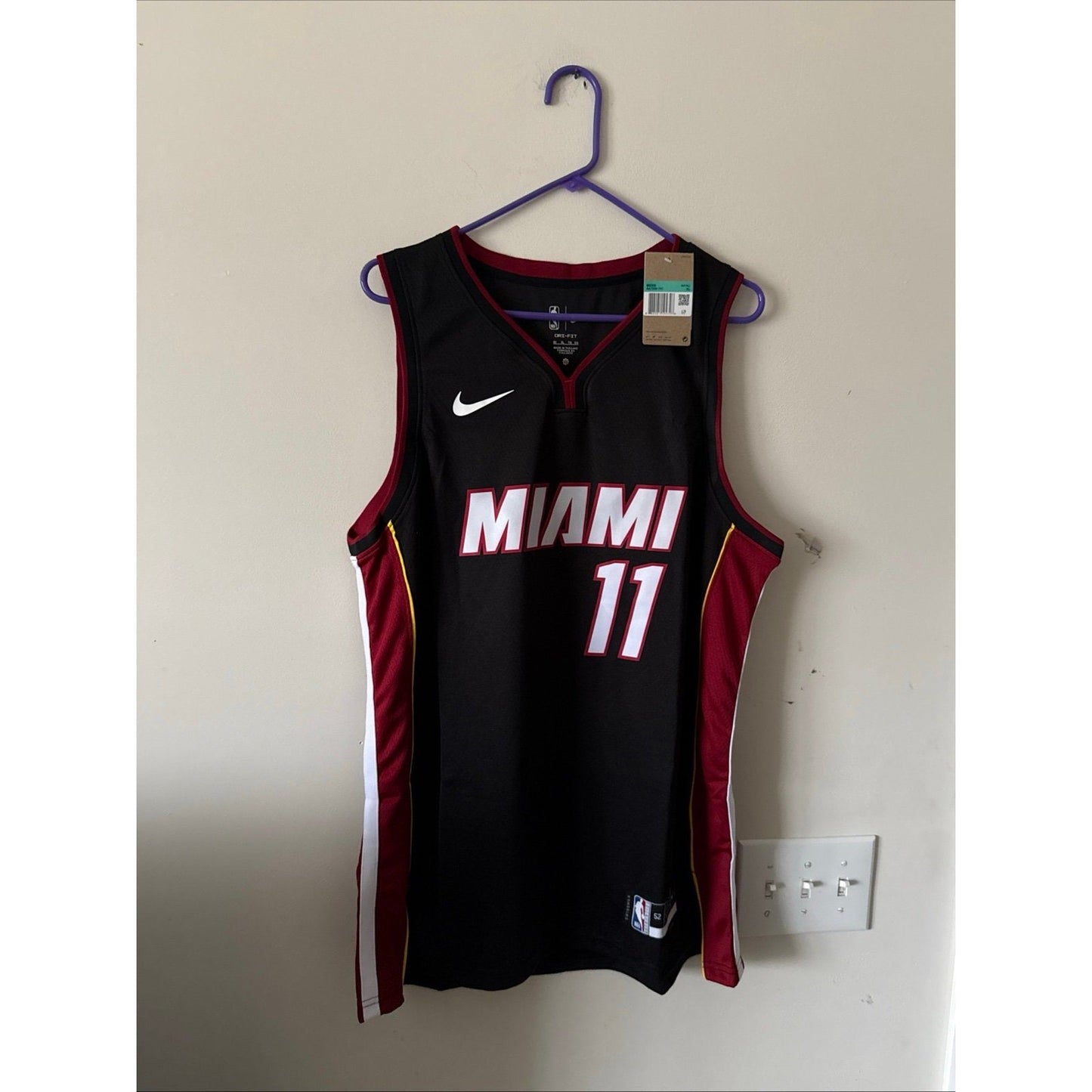Men’s Nike Miami Heat Jaime Jaquez Jr 11 Nike Jersey Icon Edition Sz 52 - NWT - Kyle’s Football Cards