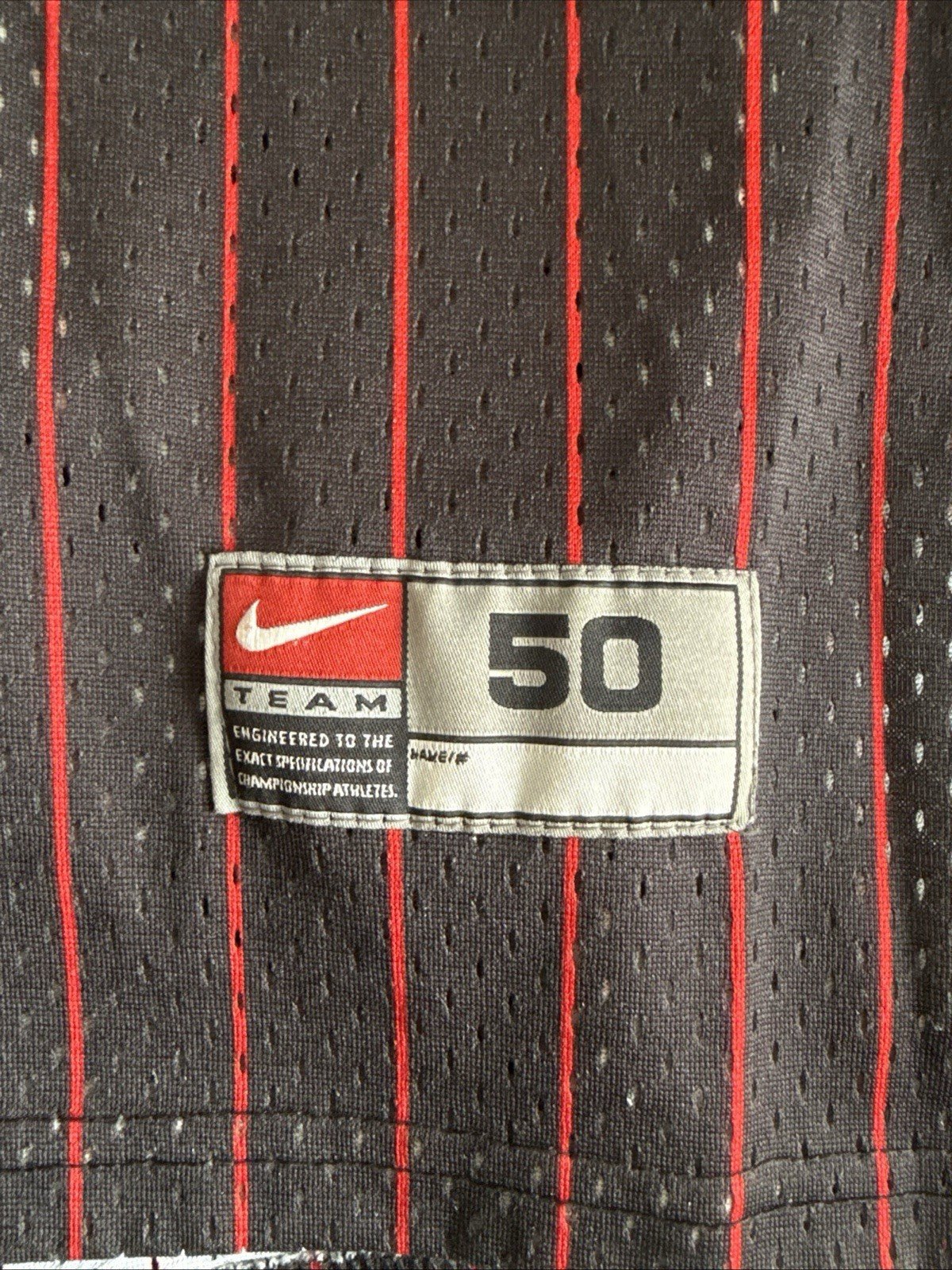 Men’s Nike Michael Jordan #23 Chicago Bulls Jersey Black Pinstripe Sz 50 - NWOT - Kyle’s Football Cards