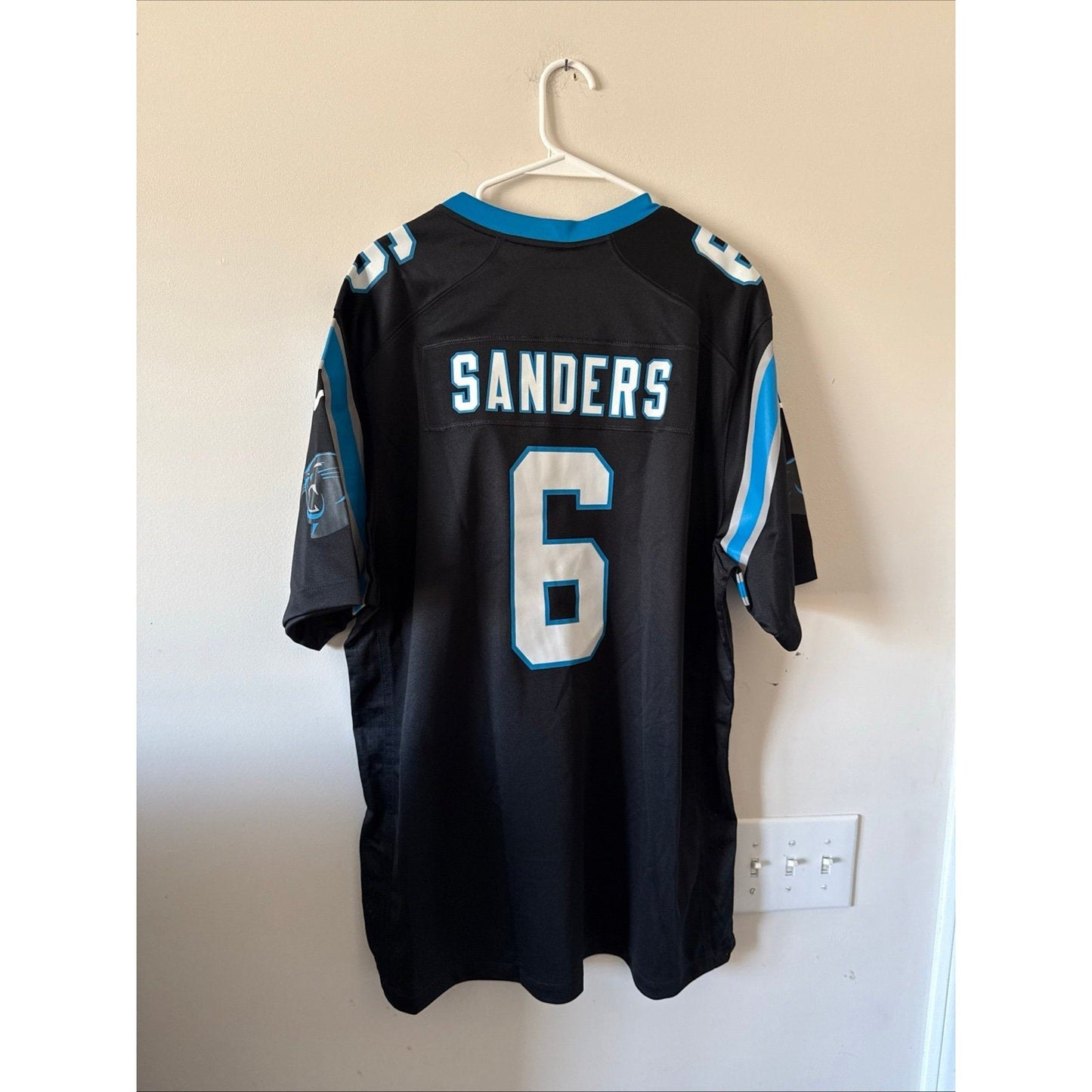 Men’s Nike Miles Sanders 6 Carolina Panthers NFL Football Jersey Sz XL - NWT - Kyle’s Football Cards