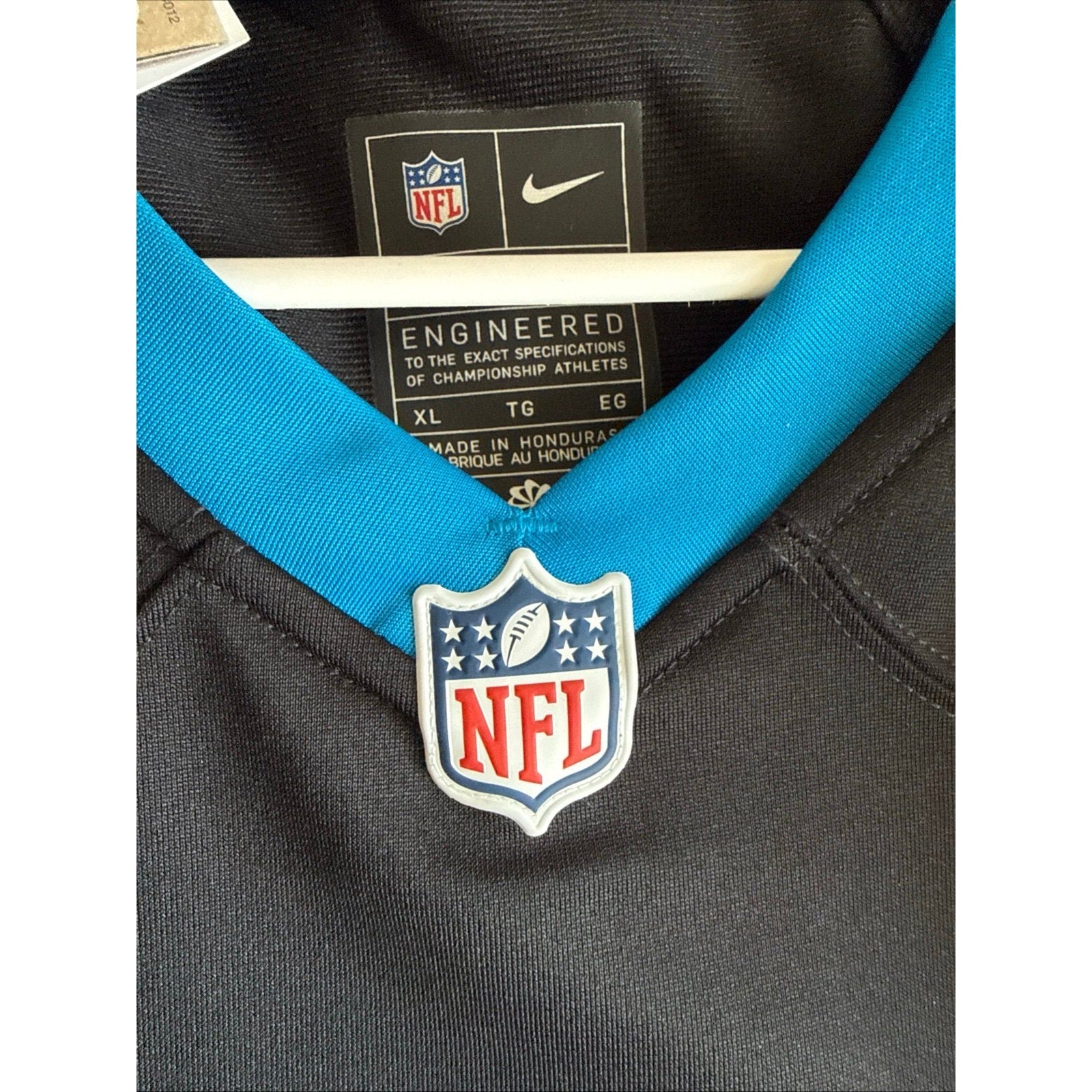 Men’s Nike Miles Sanders 6 Carolina Panthers NFL Football Jersey Sz XL - NWT - Kyle’s Football Cards