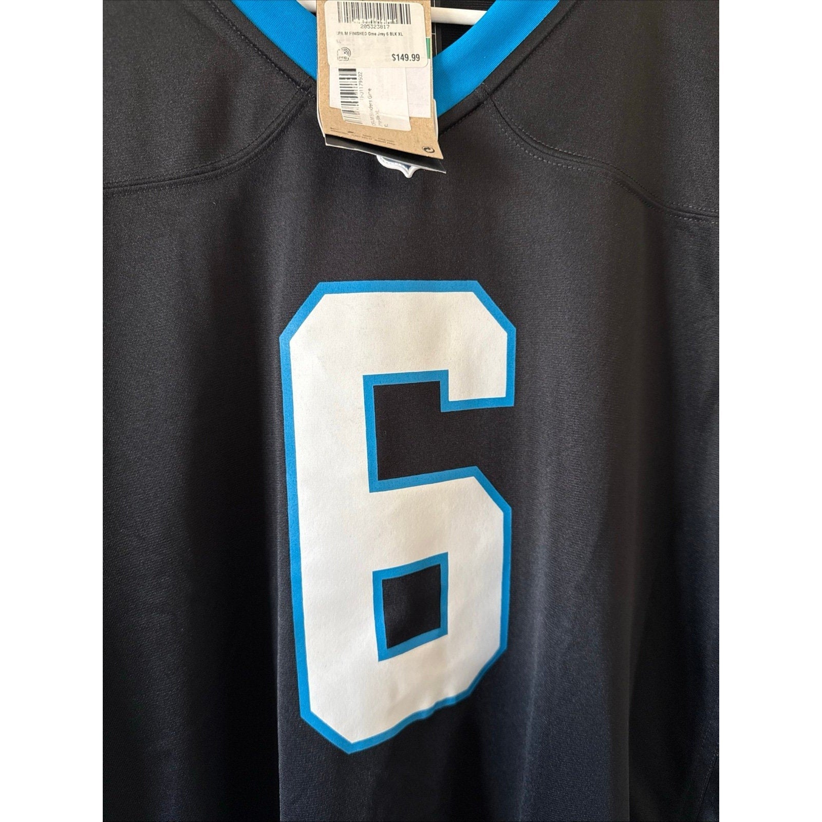 Men’s Nike Miles Sanders 6 Carolina Panthers NFL Football Jersey Sz XL - NWT - Kyle’s Football Cards