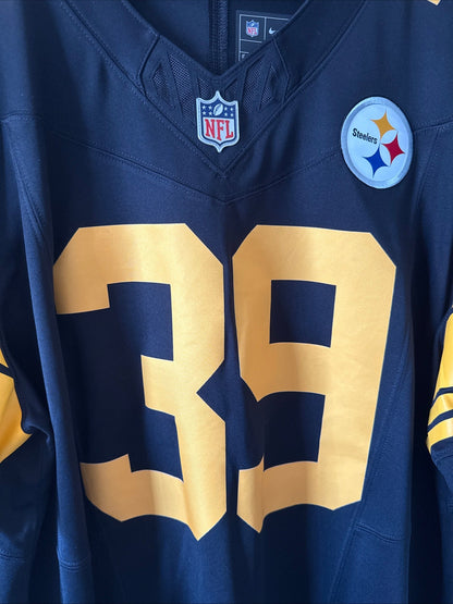 Men’s Nike MINKAH FITZPATRICK 39 STEELERS Color Rush Vapor Lmtd JERSEY Sz 2XL - Kyle’s Football Cards