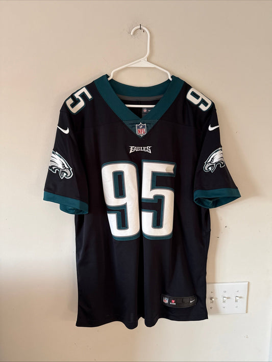 Men’s Nike Mychal Kendricks 95 Philadelphia Eagles Vapor Lmtd Jersey Sz L RARE - Kyle’s Football Cards