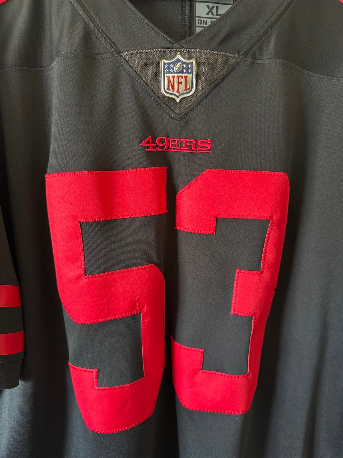 Men's Nike NaVorro Bowman #53 San Francisco 49ers Vapor Lmtd Jersey Sz XL RARE - Kyle’s Football Cards