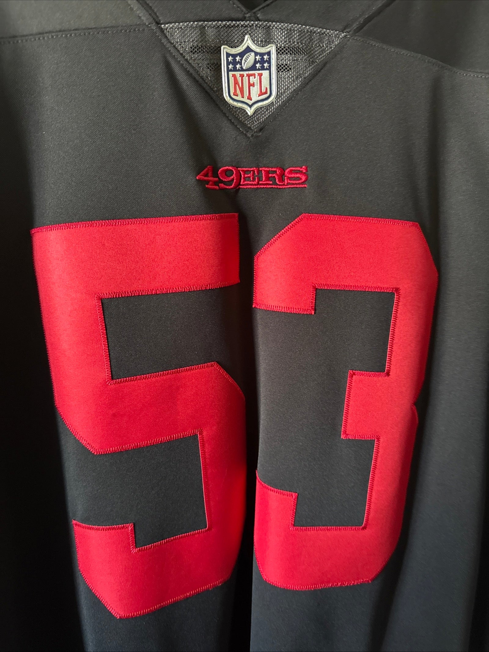 Men's Nike NaVorro Bowman 53 San Francisco 49ers Vapor Lmtd Jersey Sz XL RARE - Kyle’s Football Cards