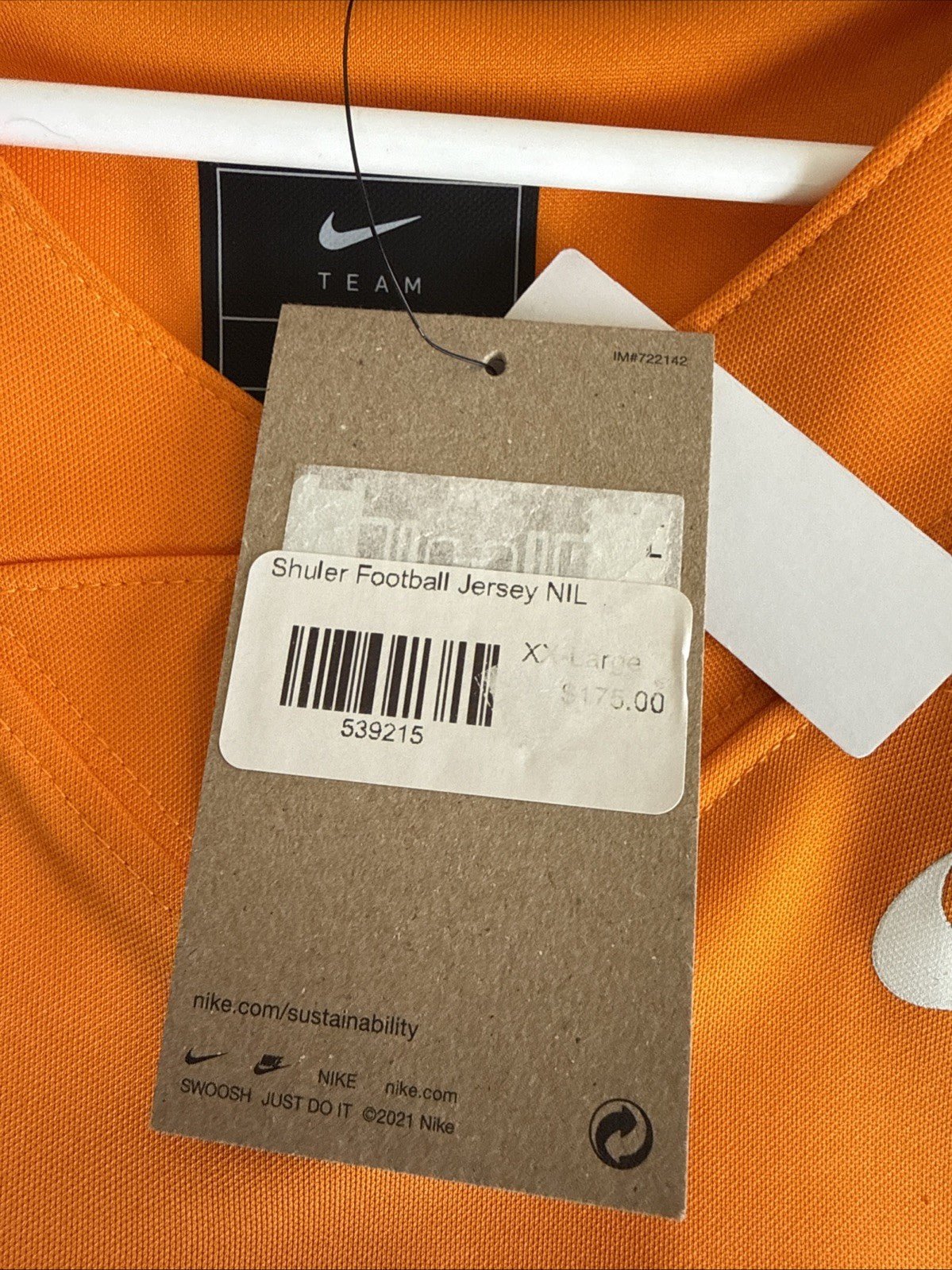 Men’s Nike Navy Shuler 21 Tennessee Volunteers Limited Jersey Sz 2XL - NWT - Kyle’s Football Cards