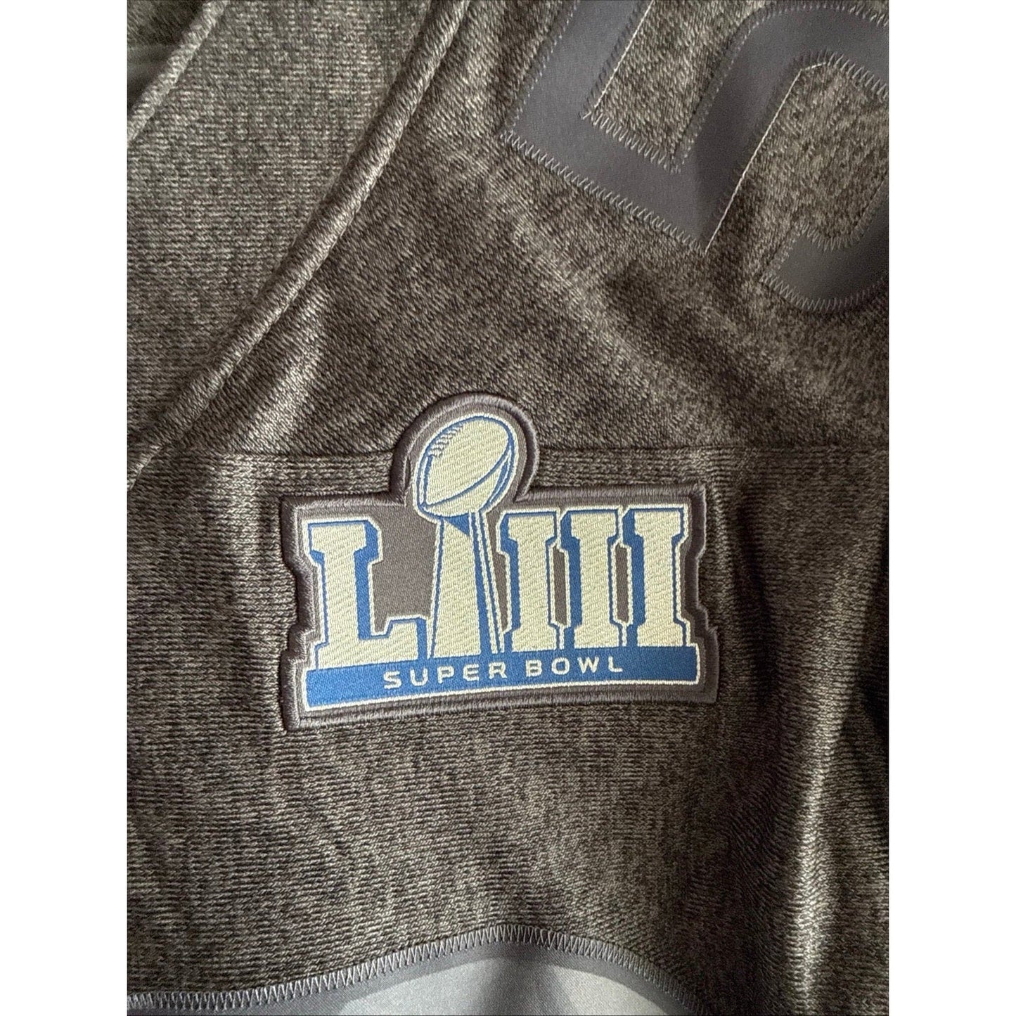 Men’s Nike NFL Super Bowl 53 LIII Limited Edition Knit Jersey Sz XL - Gray RARE - Kyle’s Football Cards
