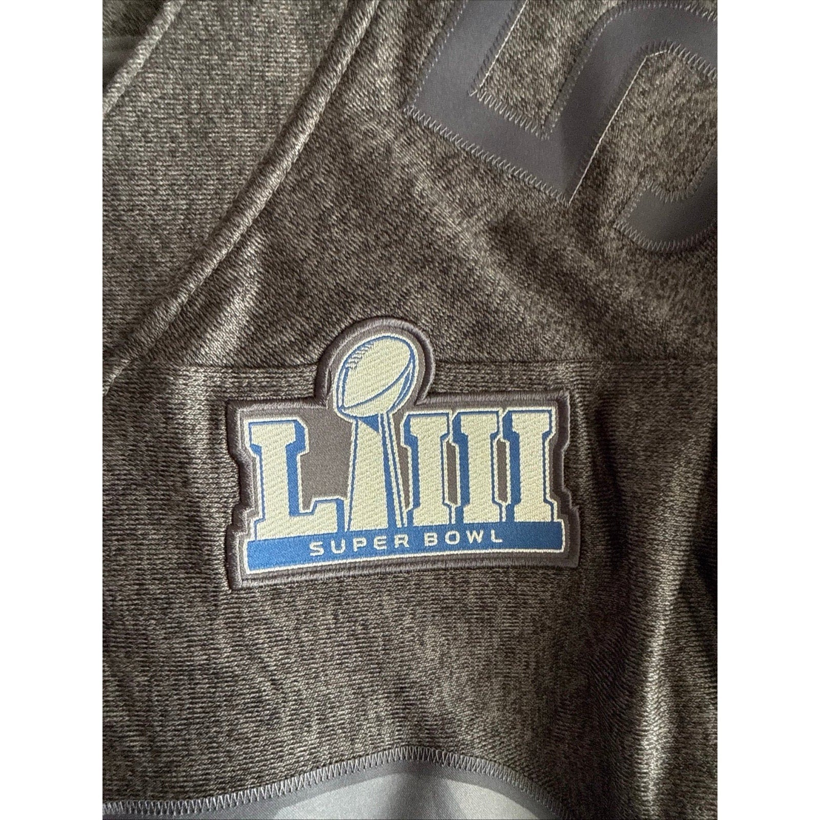 Men’s Nike NFL Super Bowl 53 LIII Limited Edition Knit Jersey Sz XL - Gray RARE - Kyle’s Football Cards