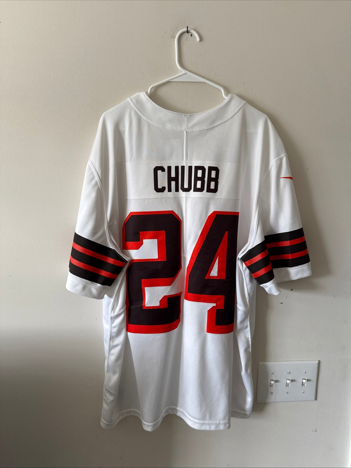 Men's Nike Nick Chubb #24 Cleveland Browns 1946 Alt Vapor Lmtd Jersey Sz 2XL - Kyle’s Football Cards