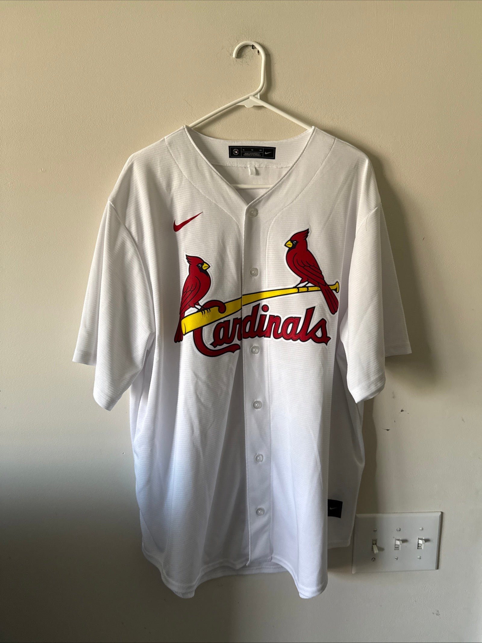 Men’s Nike Nolan Arenado 28 St. Louis Cardinals MLB Jersey Sz XL - White RARE - Kyle’s Football Cards