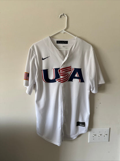 Men's Nike Nolan Arenado 28 Team USA 2023 WBC Jersey Sz M - White RARE - Kyle’s Football Cards