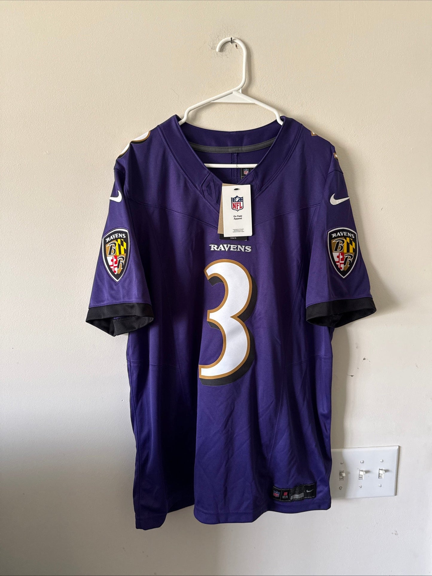 Men's Nike Odell Beckham Jr. 13 Baltimore Ravens Vapor Lmtd Jersey Sz L - RARE - Kyle’s Football Cards