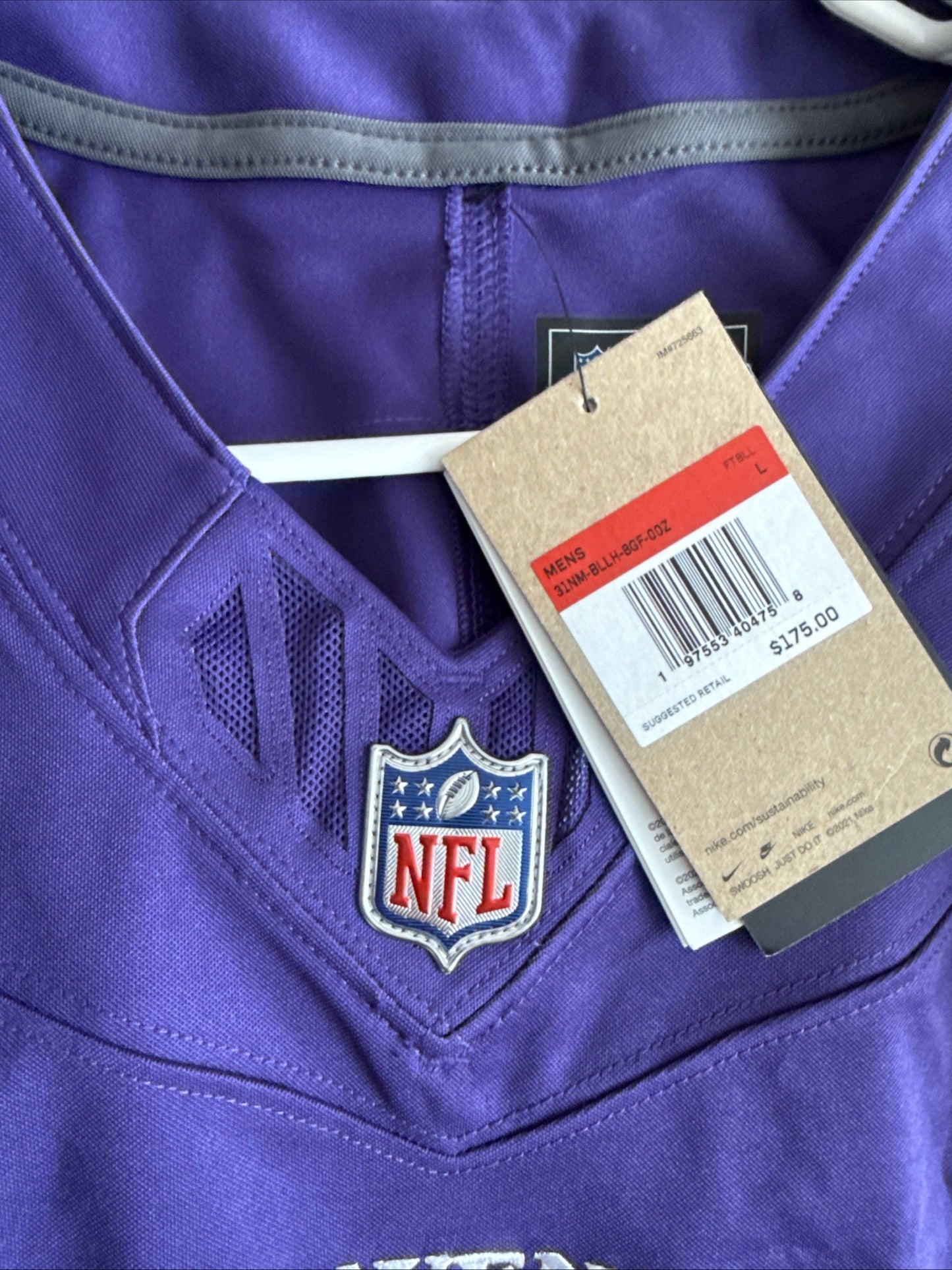 Men's Nike Odell Beckham Jr. 13 Baltimore Ravens Vapor Lmtd Jersey Sz L - RARE - Kyle’s Football Cards