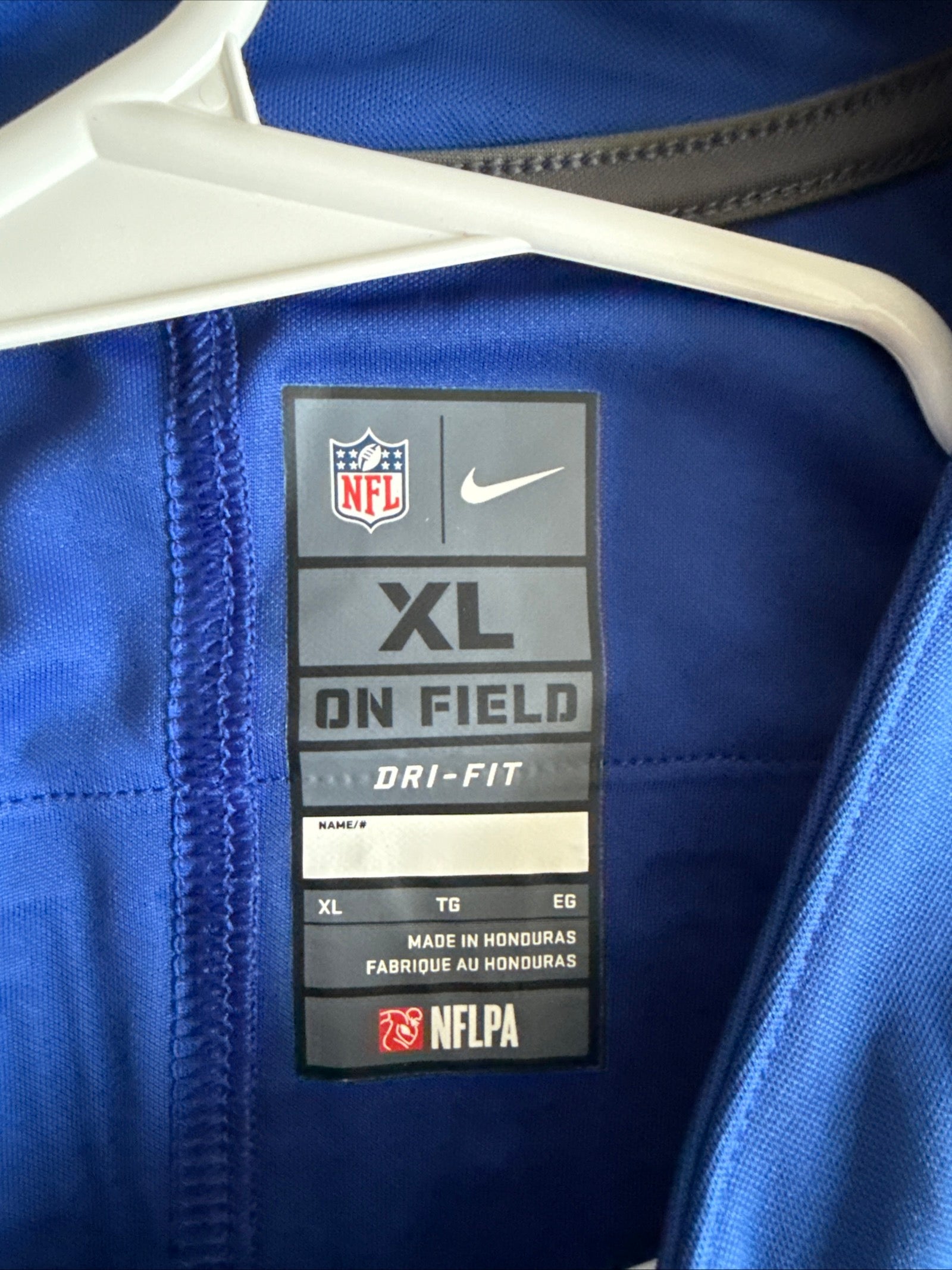 Men's Nike Odell Beckham Jr 13 NY Giants Vapor Lmtd NFL Jersey Sz XL Blue RARE - Kyle’s Football Cards