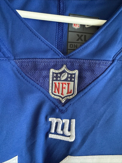Men's Nike Odell Beckham Jr 13 NY Giants Vapor Lmtd NFL Jersey Sz XL Blue RARE - Kyle’s Football Cards